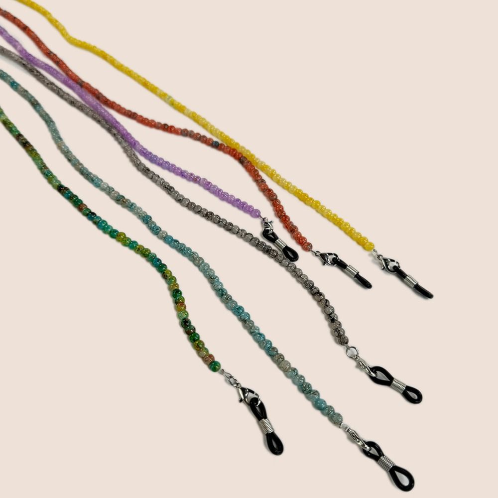 Mask Lanyard Adjustable - Lichtgewicht gekleurde glazen brillenketting vintage handgemaakte