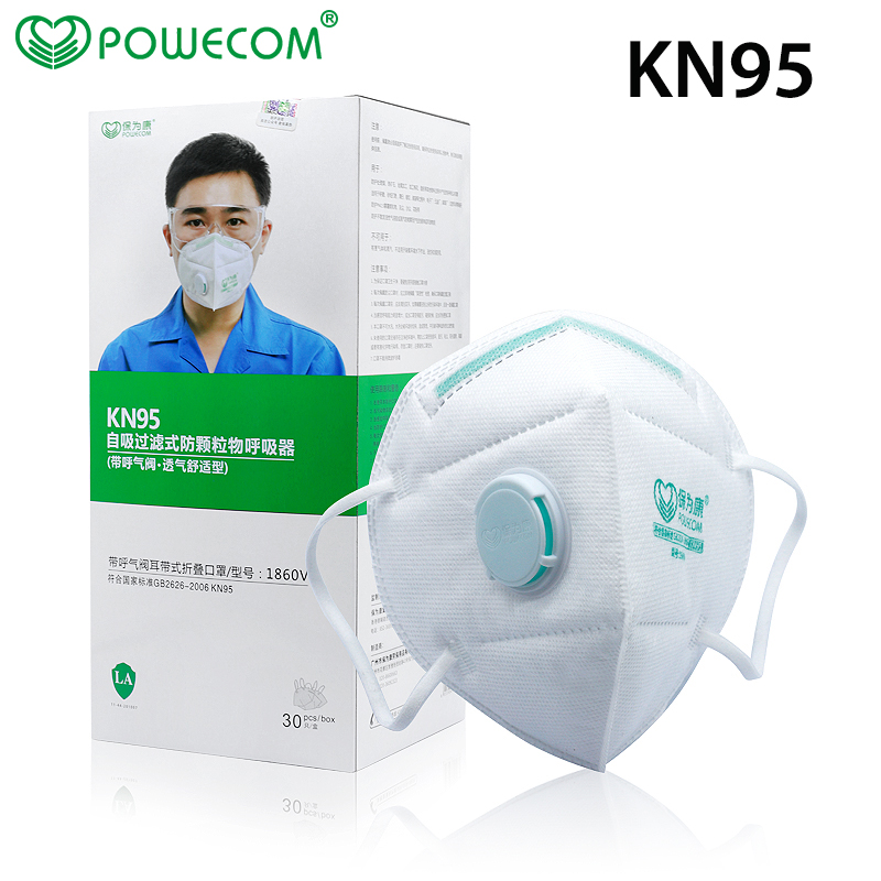 Anti Pollution Mask - 30 Stks/doos Powecom Beschermende KN95 Mond