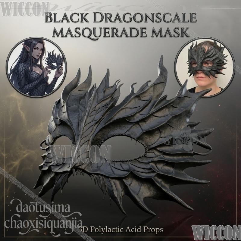 Zwart Drakenschubmasker Cospla - Black Face Mask Pack recensie en prijs